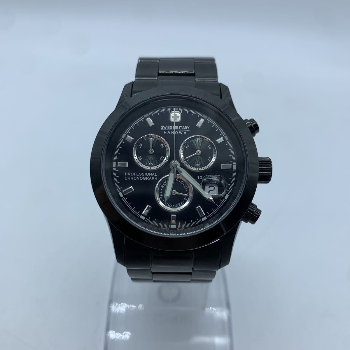 SWISS MILITARY スイスミリタリー クロノグラフ HANOWA 10198J クロノ 
