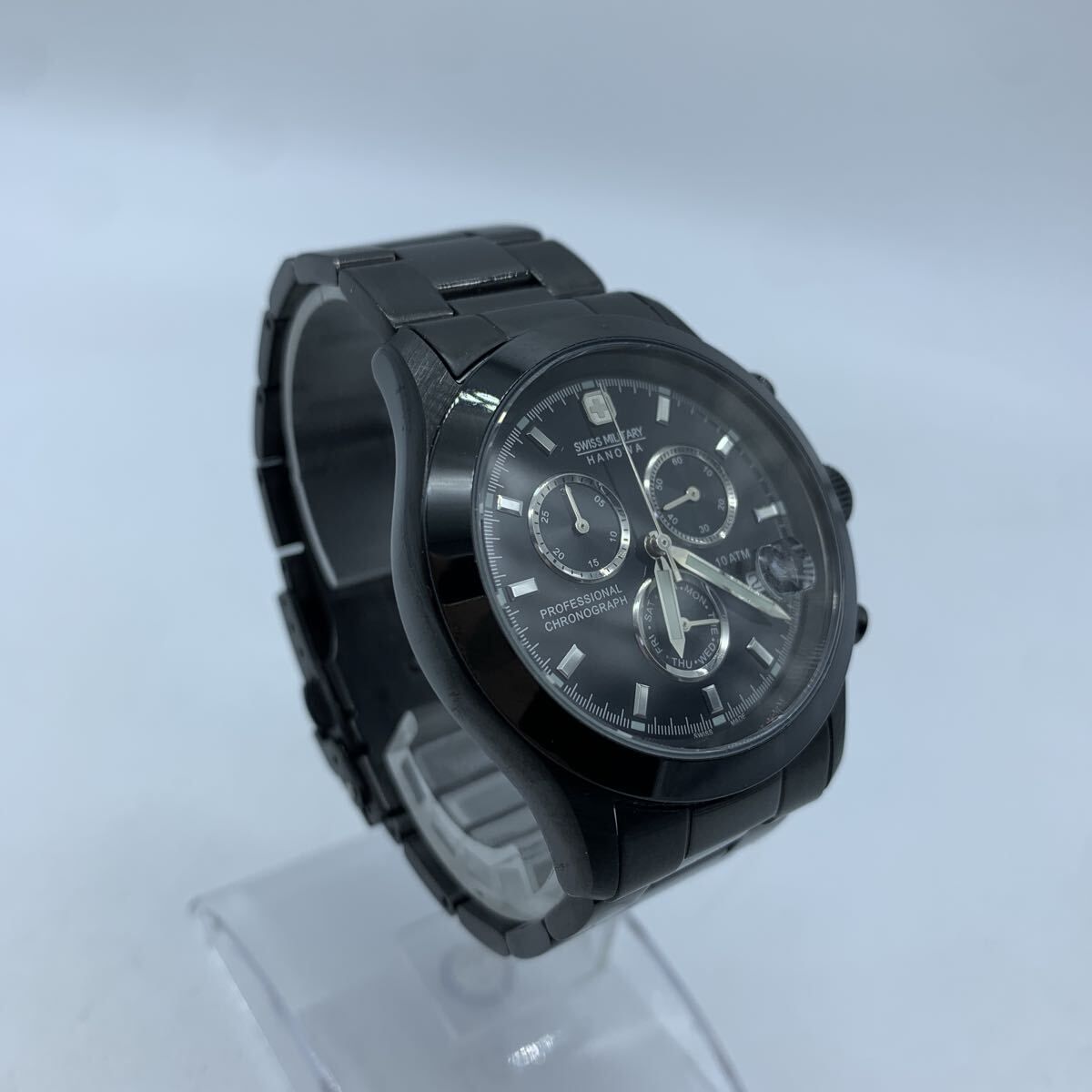 SWISS MILITARY スイスミリタリー クロノグラフ HANOWA 10198J クロノ 