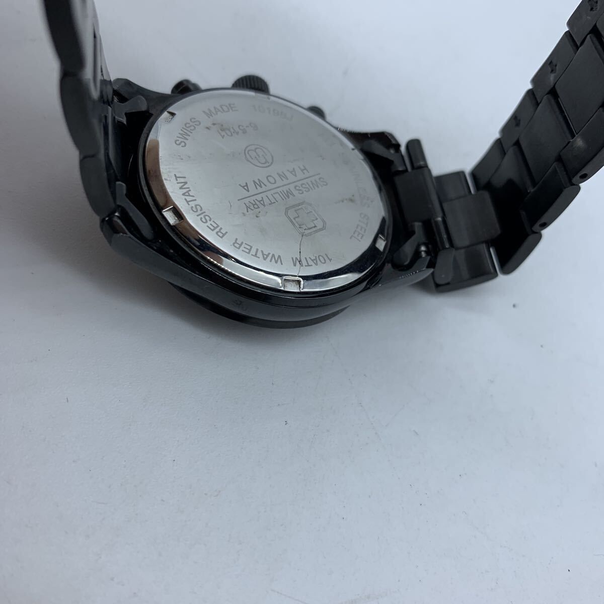 SWISS MILITARY スイスミリタリー クロノグラフ HANOWA 10198J クロノ 
