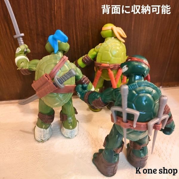 4体セット【ミュータントタートルズ 可動式 フィギュア】TMNT 忍者