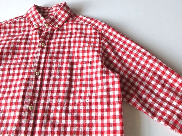 現行品 maillot マイヨ 2024SS～ Sunset Gingham New B.D. Shirts