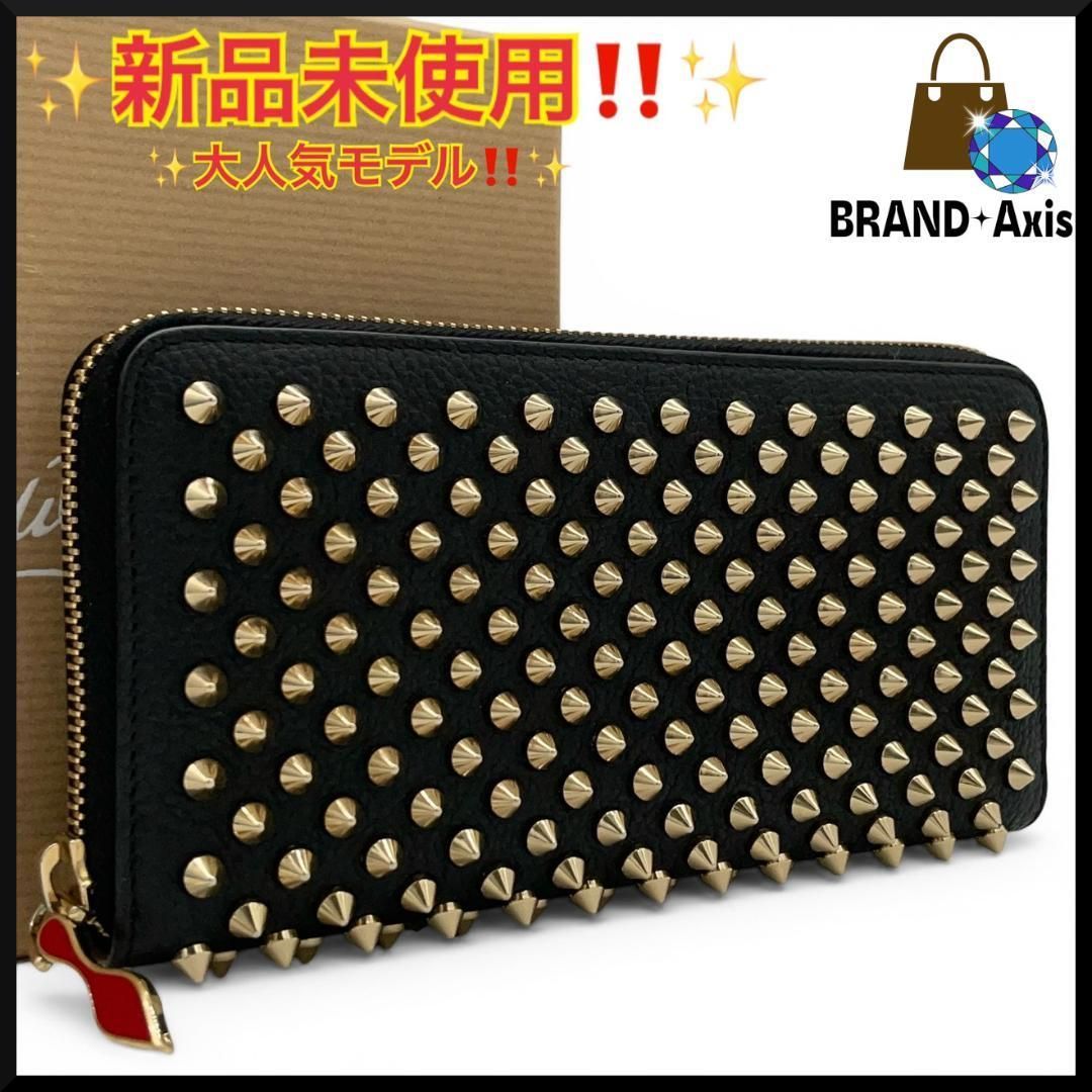 未使用】クリスチャンルブタン Christian Louboutin ラウンドジップ長 
