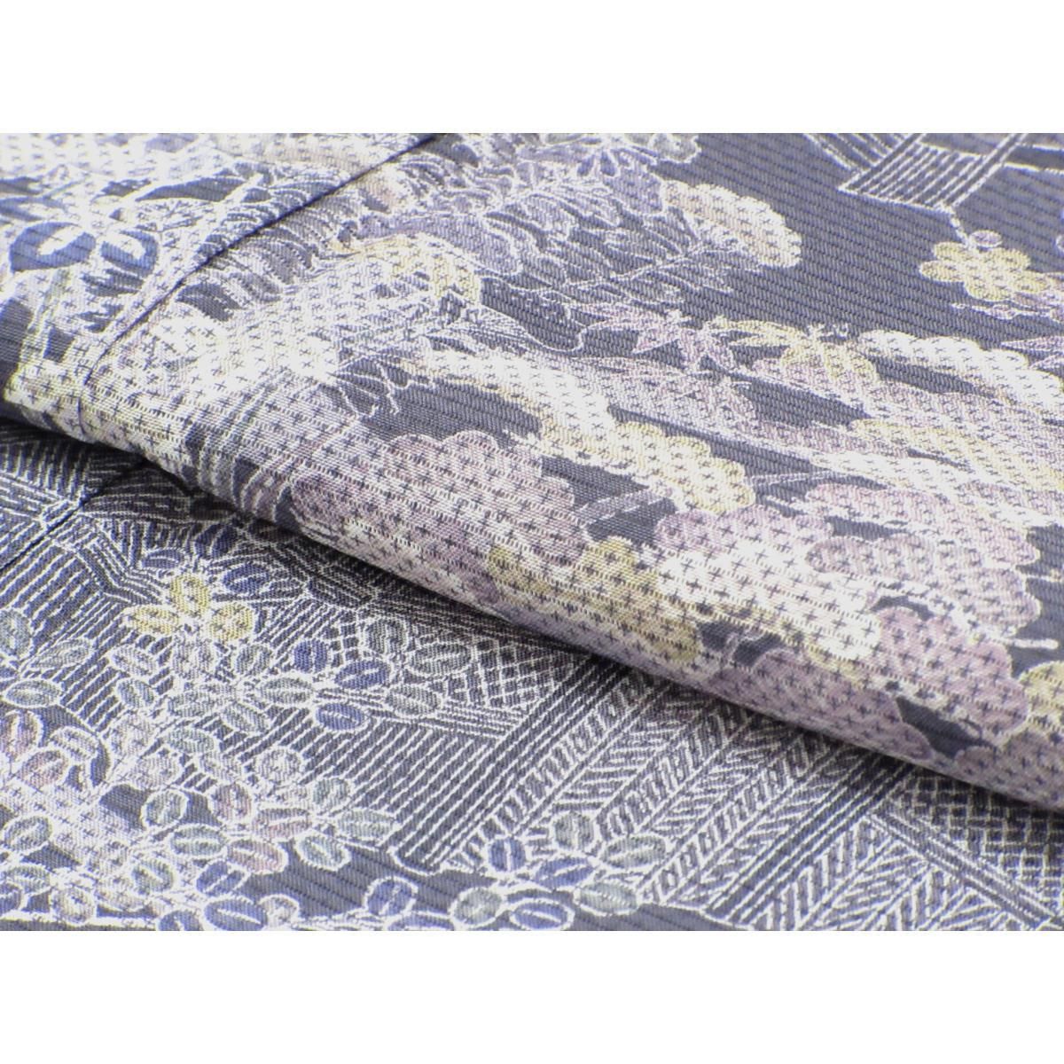 未使用品】単衣 駒絽訪問着 友禅加工ボカシ染 - メルカリ