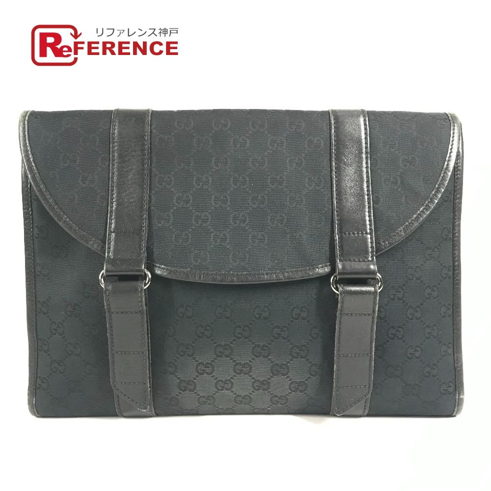GUCCI グッチ クラッチバッグ ロゴ GG 145852 GGキャンバス/レザー