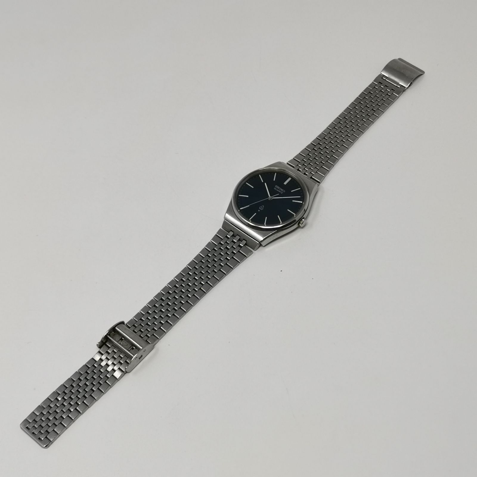 SEIKO セイコー 4120-8020 腕時計 青文字盤 レア 希少 シルバー 動作 