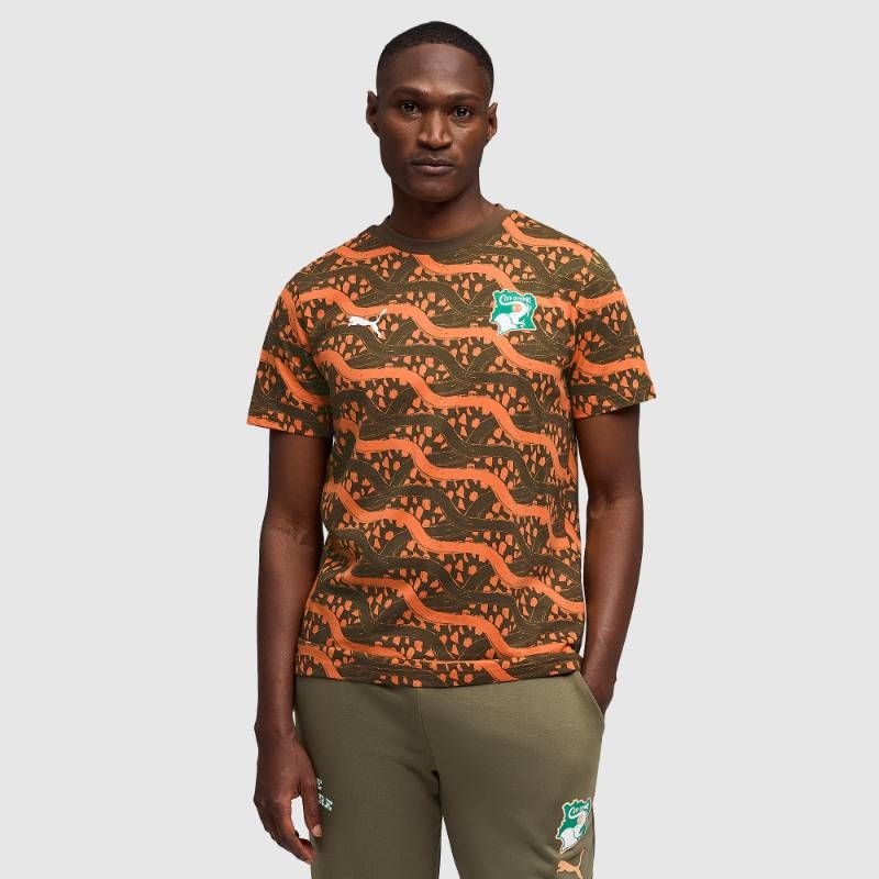 【送料無料・匿名配送】Puma プーマ コートジボワール 2026 公式 FtblCulture Tシャツ 緑 新品 正規品
