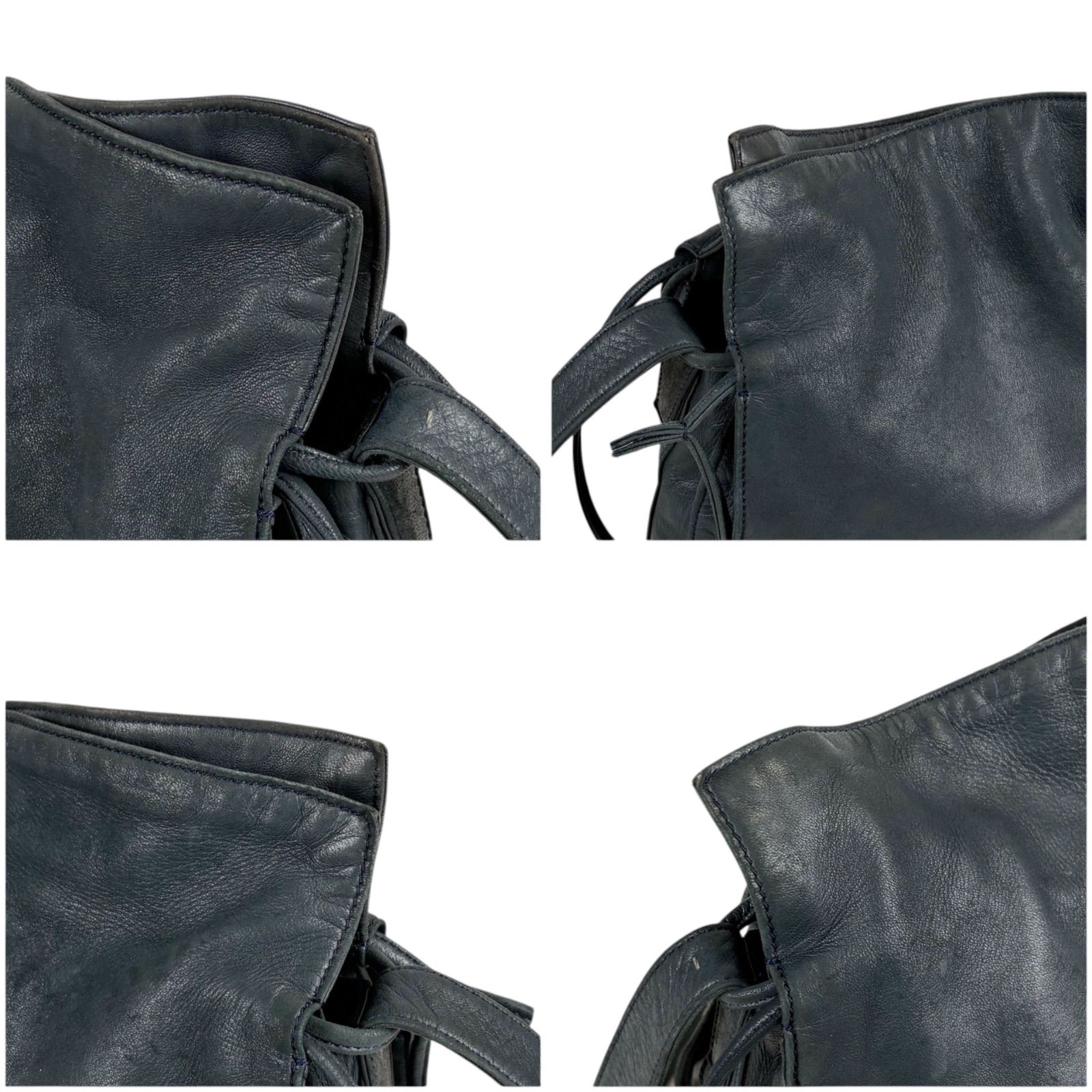 LOEWE ロエベ 巾着型 ショルダーバッグ ポシェット ナッパレザー