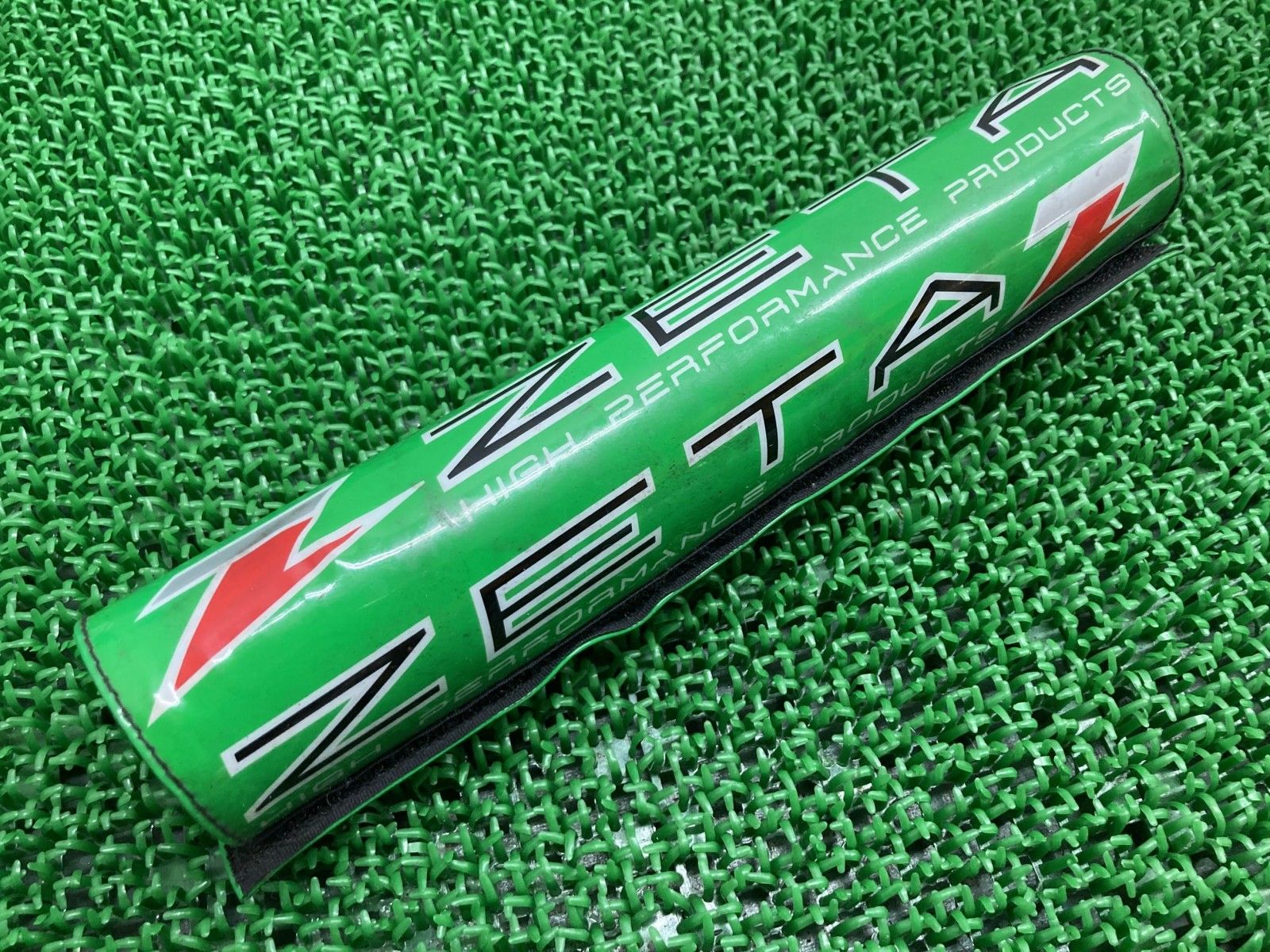 ZETA製 ハンドルバーパッド 緑 社外 中古 バイク 部品 ジータ