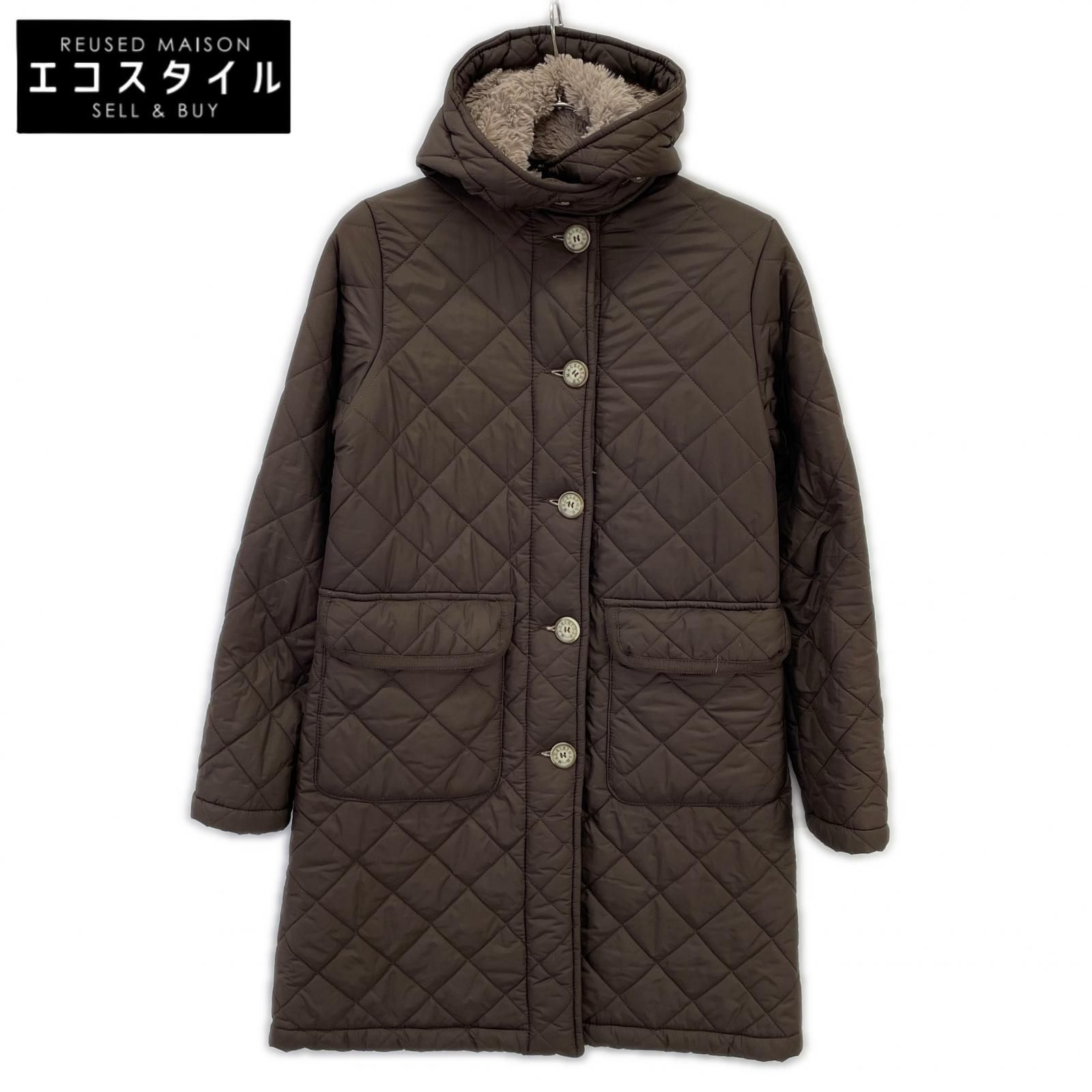 MACKINTOSH マッキントッシュ ブラウン 裏ボア キルティング コート 36 MACKINTOSH マッキントッシュ ブラウン 裏ボア キルティング コート 36