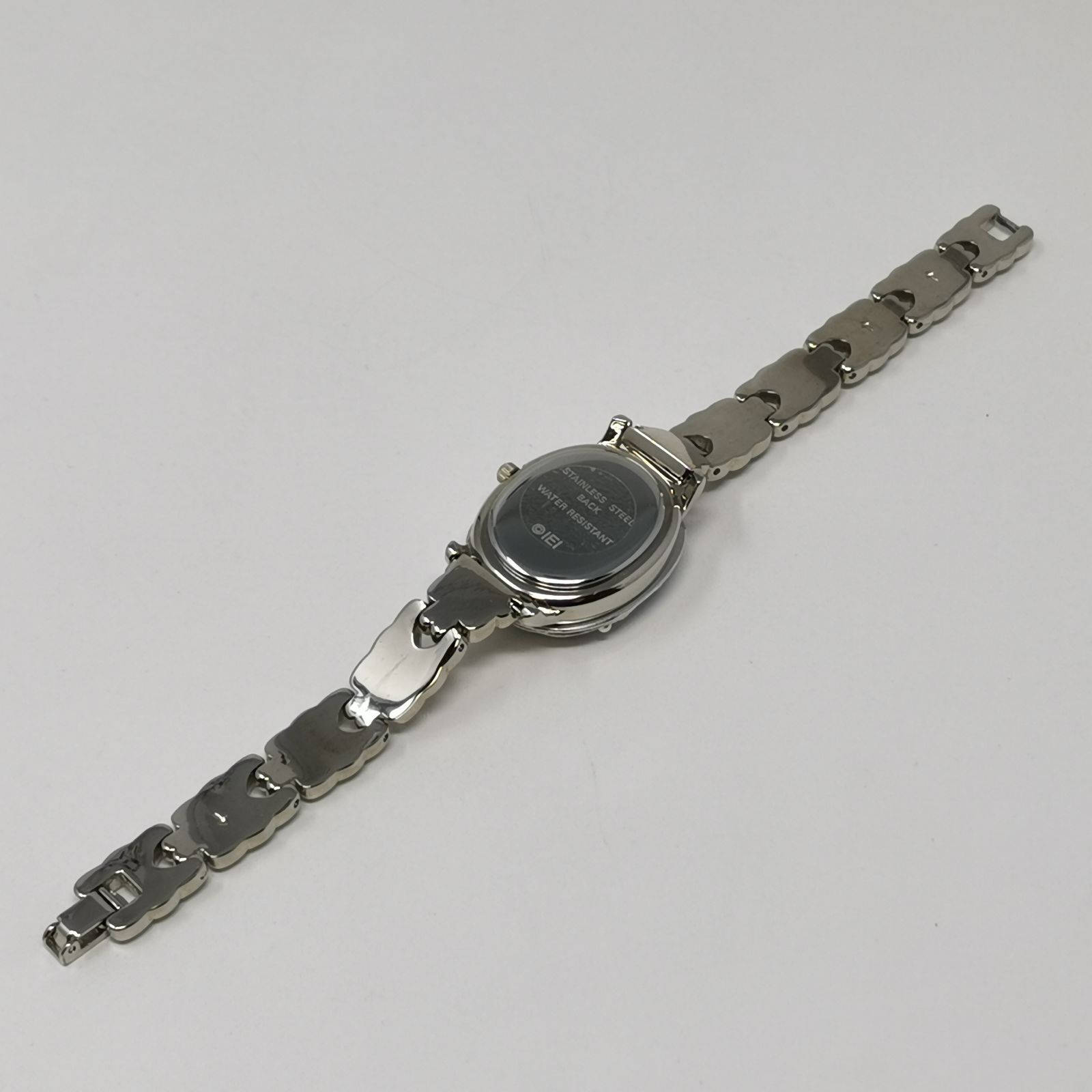 IEI カメオ付き クォーツ 腕時計 梟 シェル文字盤 ブレスレット 中古美