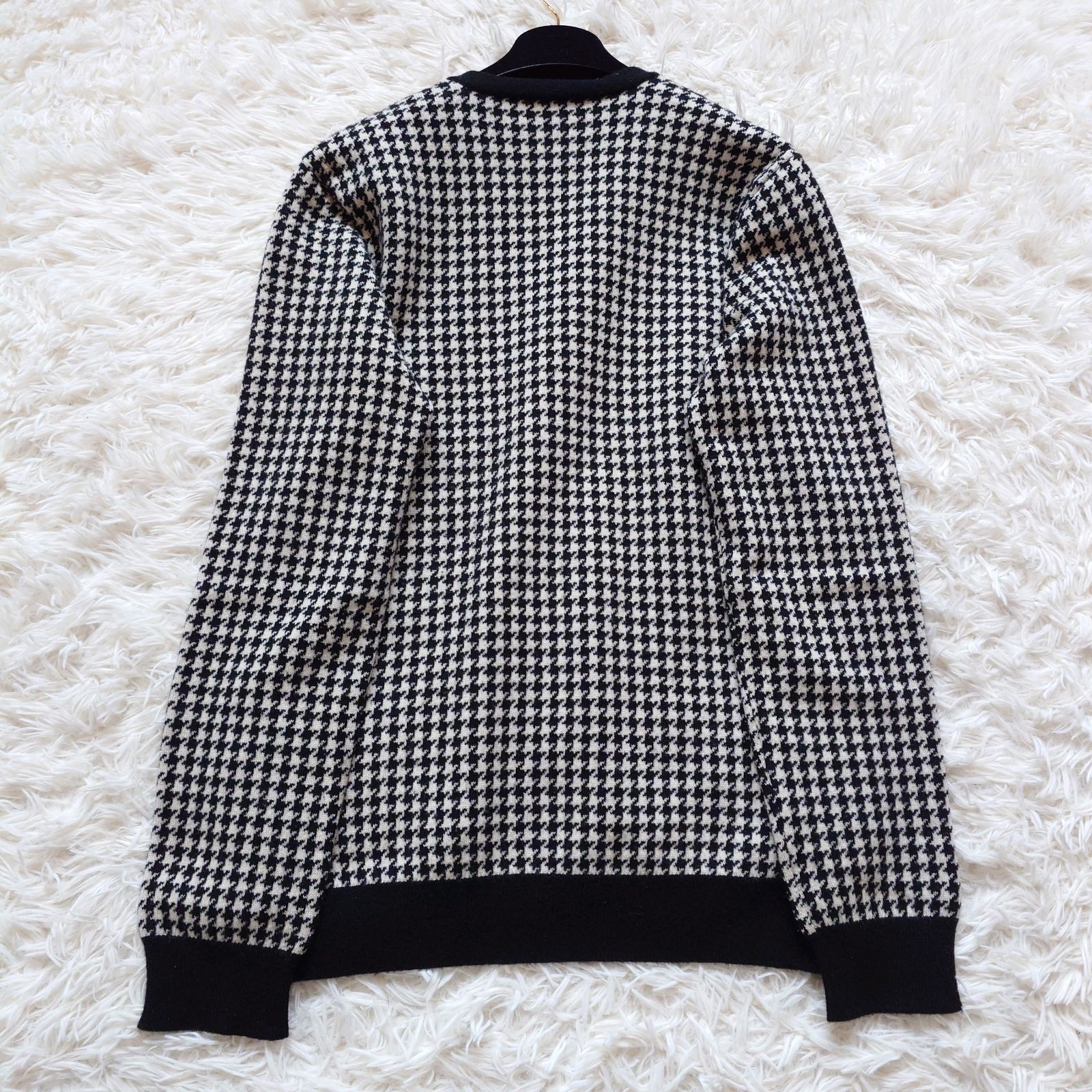 ラルフローレン コレクション カシミヤ100% カーディガン 千鳥格子柄