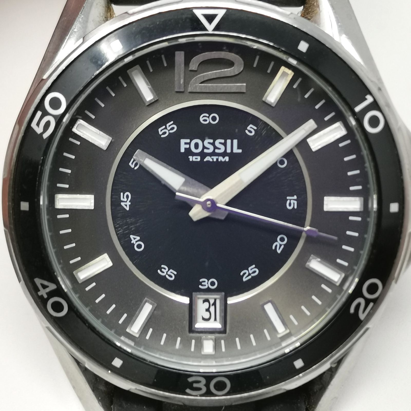 FOSSIL 10 ATM 腕時計 AM-4264 メンズ 汚れあり 中古品 動作未確認 