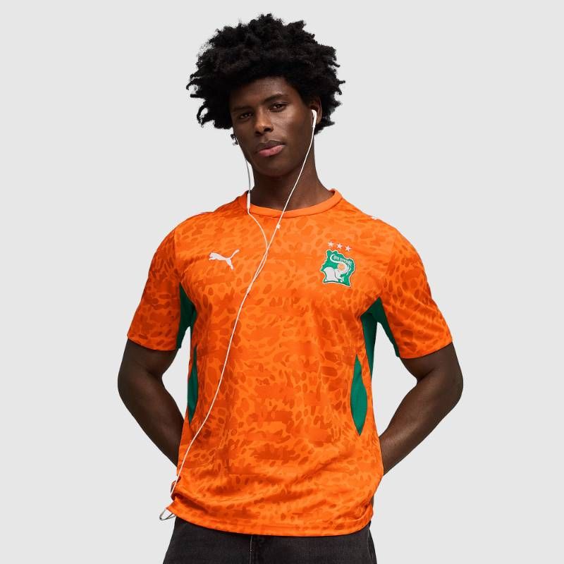 【送料無料・匿名配送】Puma プーマ コートジボワール 2026 公式 ホーム シャツ オレンジ 新品 正規品