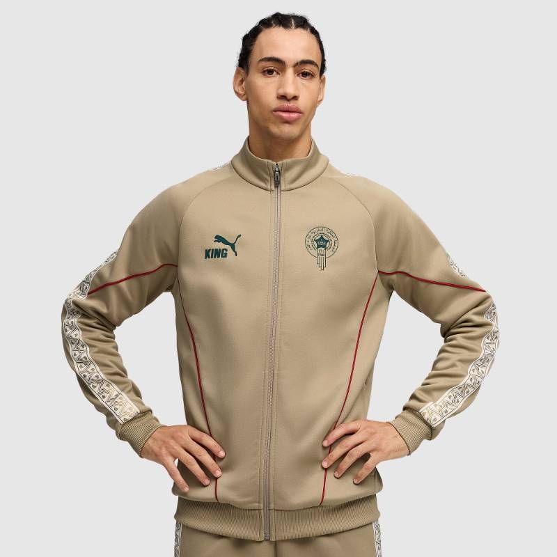 【送料無料・匿名配送】Puma プーマ モロッコ代表 2026 公式 キング アンセム ジャケット 緑 茶 新品 正規品