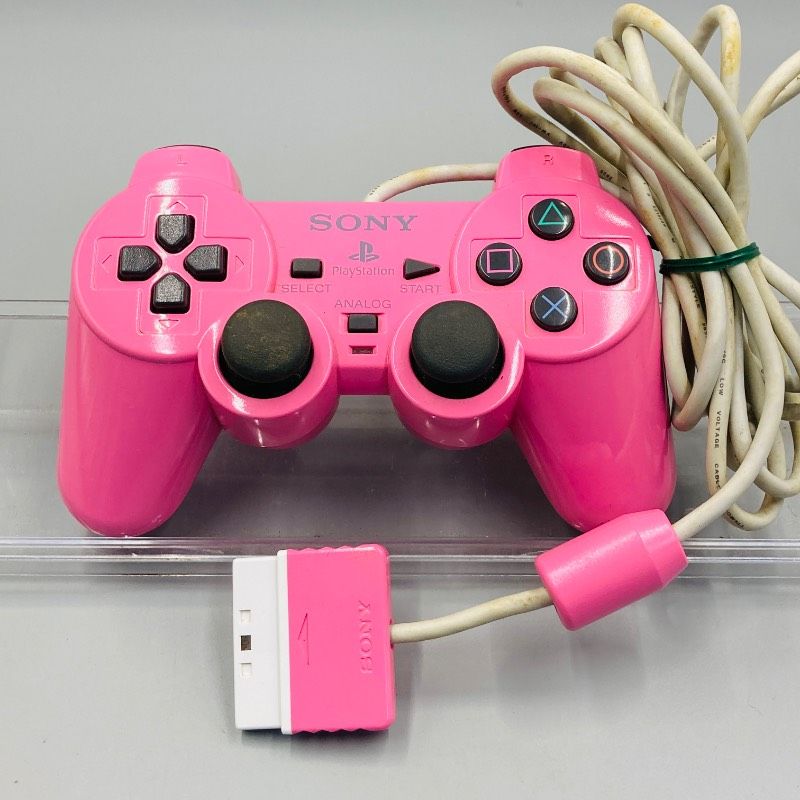 【動作確認済み】PS2 コントローラ DUALSHOCK2 SCPH-10010 ピンク コントローラー Playstation2 プレイステーション2 プレステ2 デュアルショック FS7