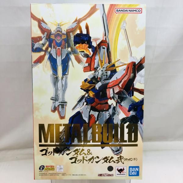 中古】未開封)METAL BUILD ゴッドガンダム＆ゴッドガンダム弐(セカンド