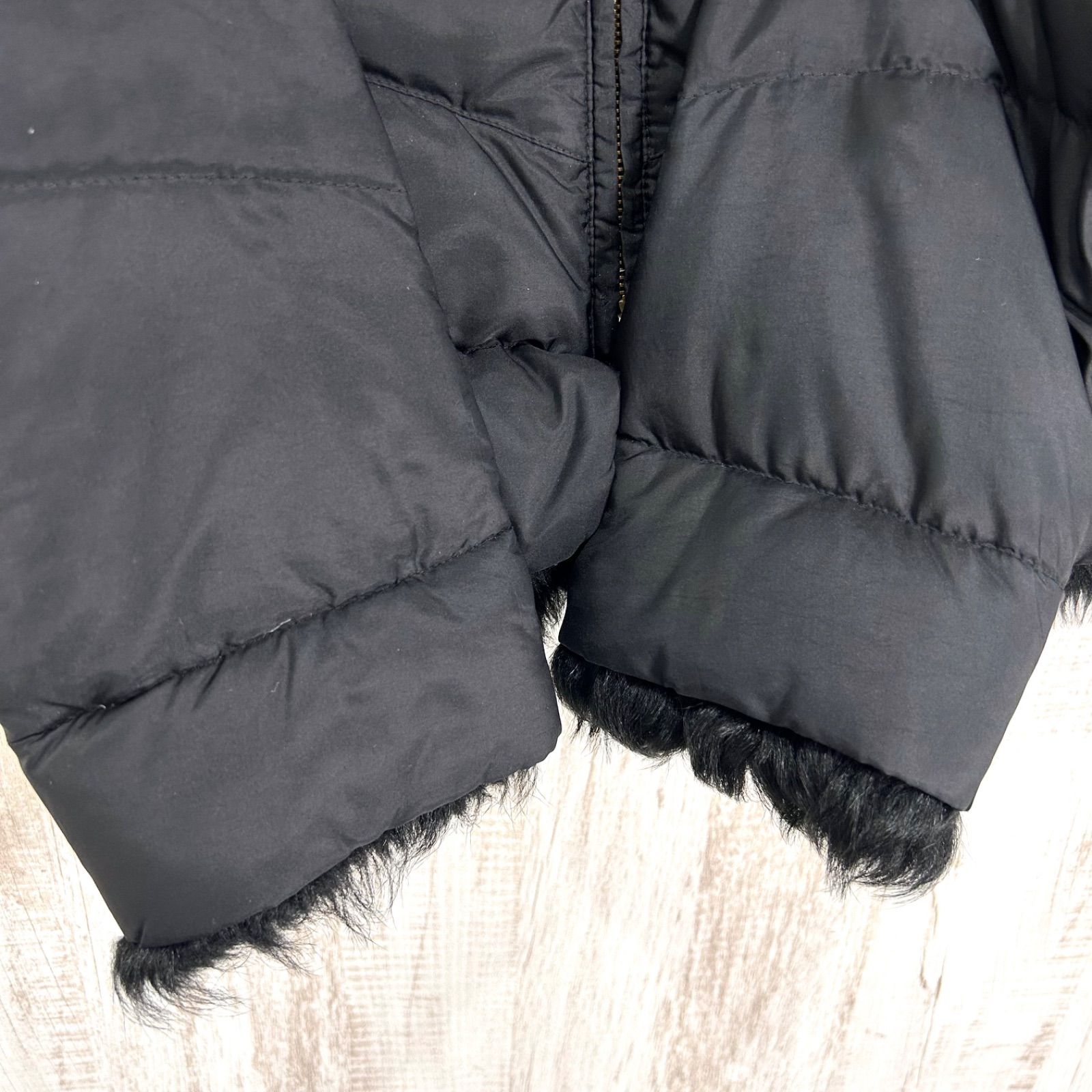 MaxMara マックスマーラ ファー付き ダウンジャケット ブラック 
