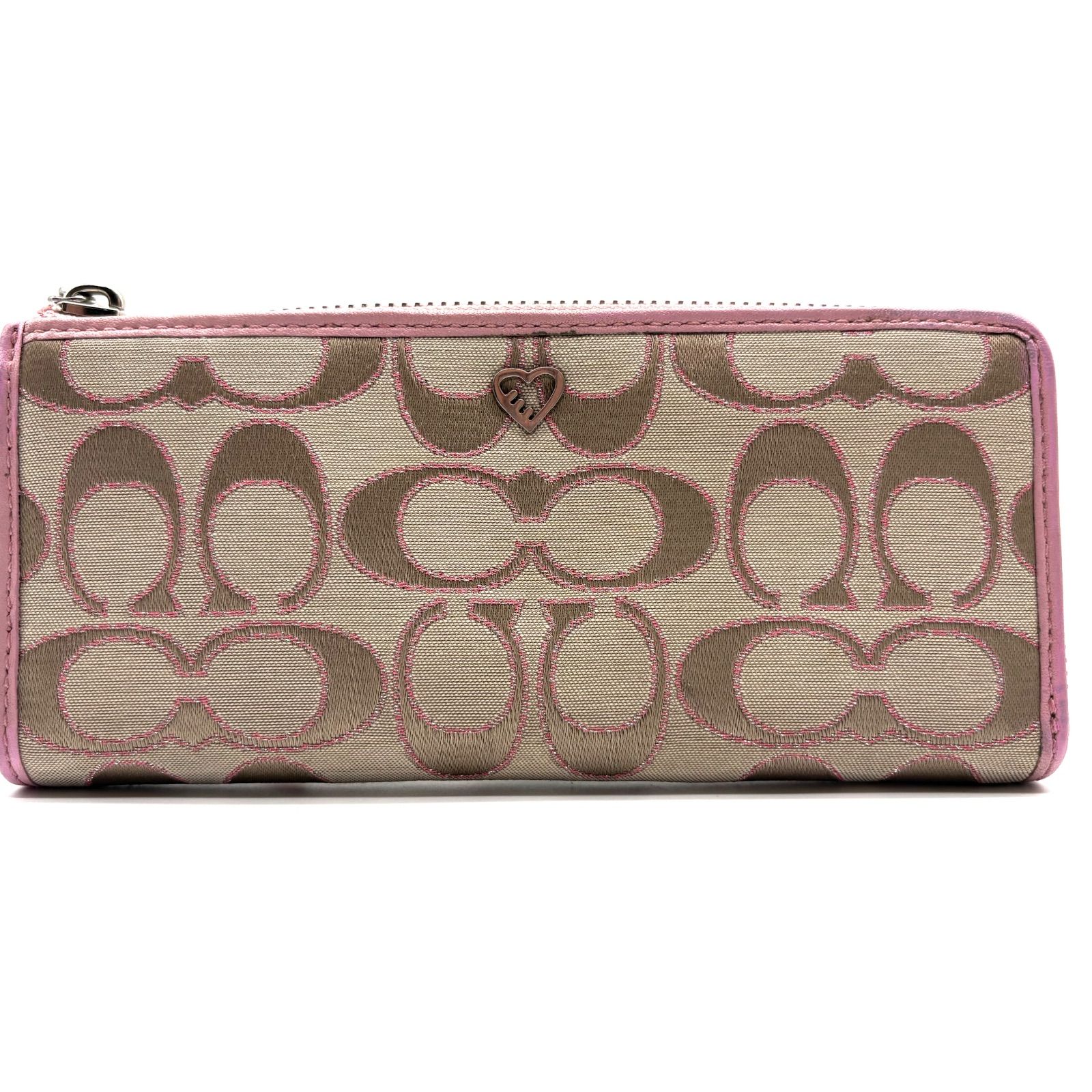 COACH poppy signature wallet コーチ ポピー シグネチャー L字 