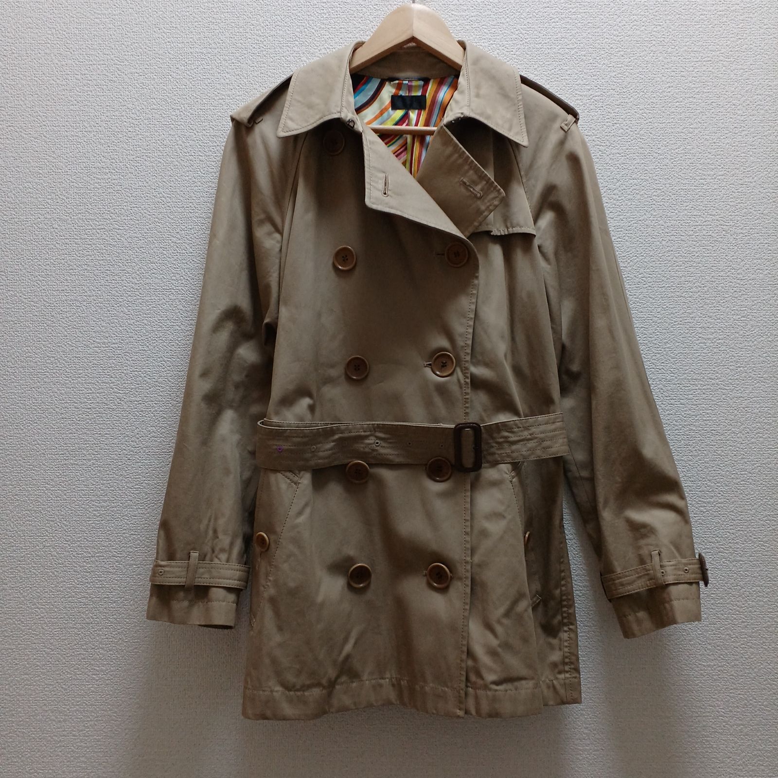 Paul Smith Black ポールスミス トレンチコート ベルト付き ベージュ