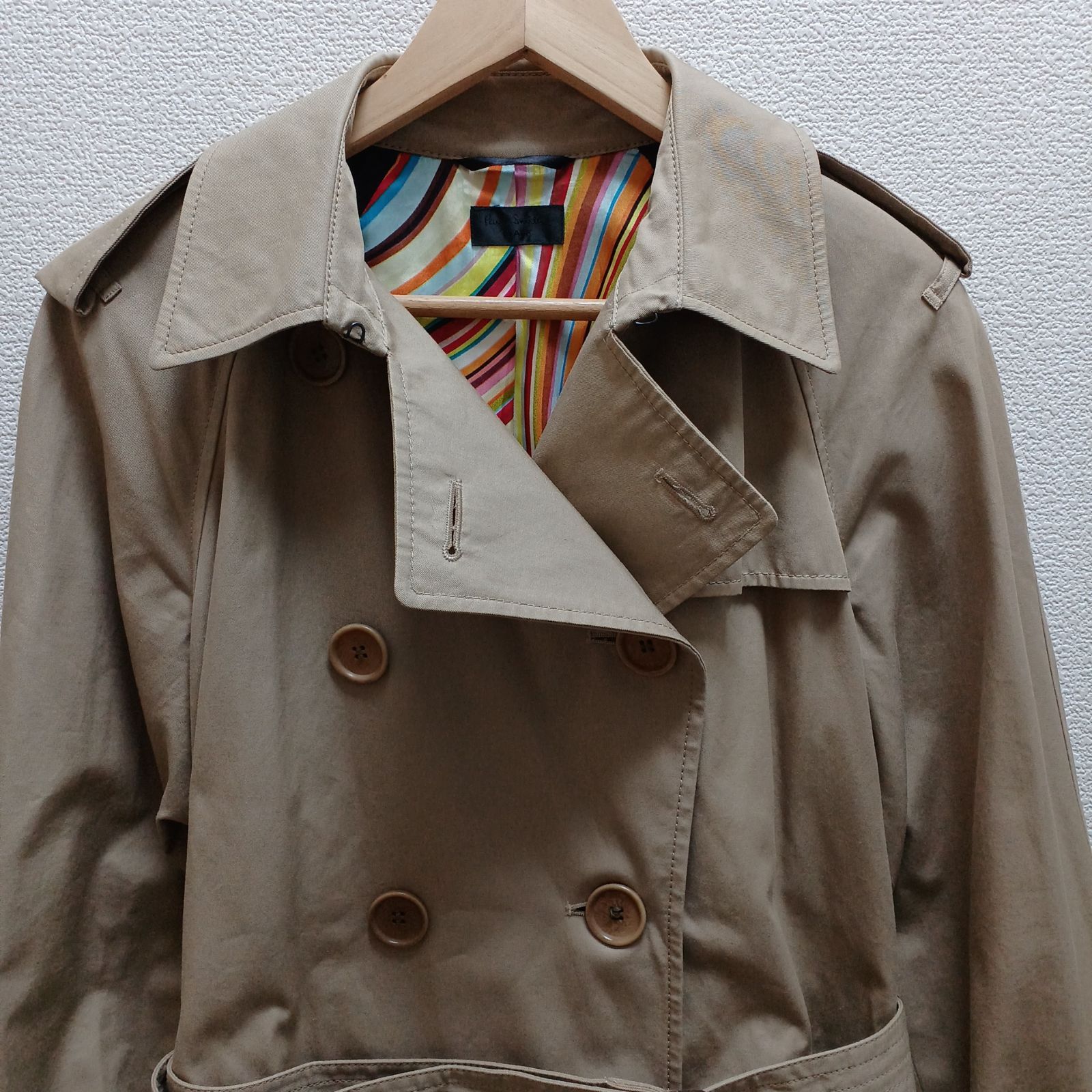 Paul Smith Black ポールスミス トレンチコート ベルト付き ベージュ