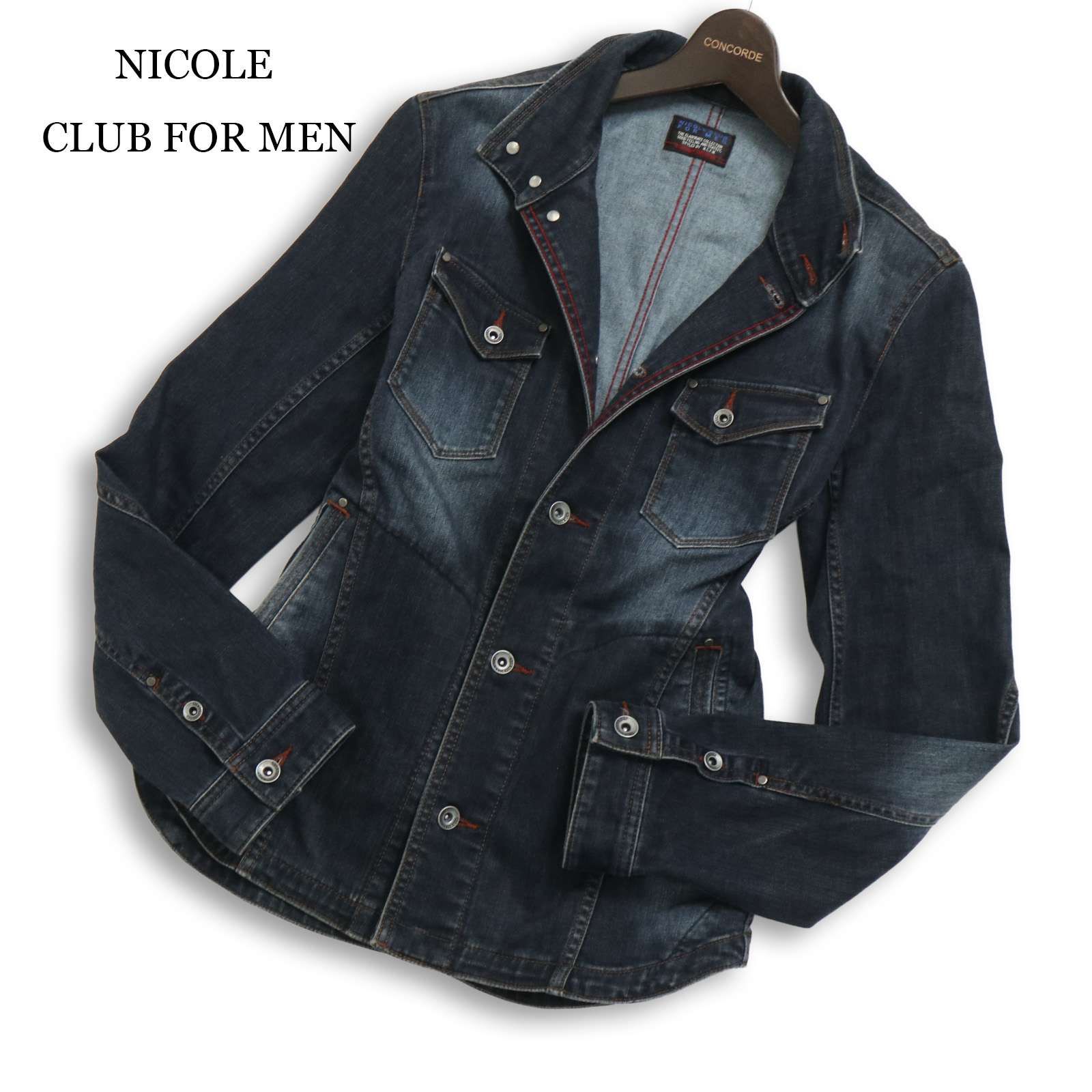NICOLE CLUB FOR MEN ニコルクラブ フォーメン 通年☆ USED加工 スリム 