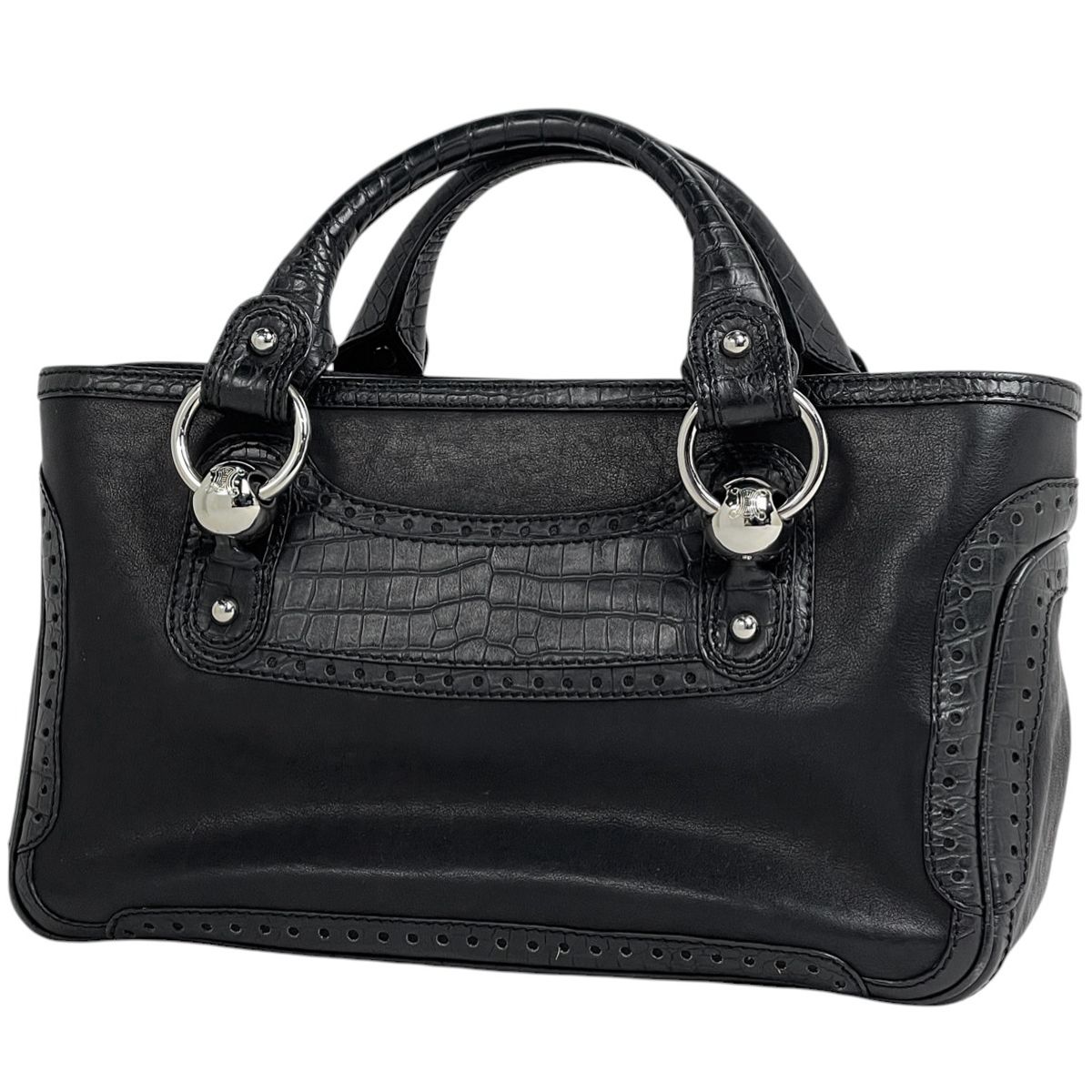 セリーヌ CELINE ブギーバッグ ハンドバッグ レザー ブラック 