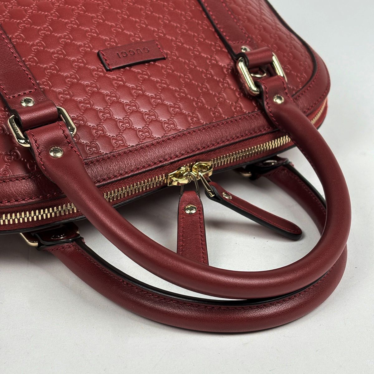 グッチ GUCCI マイクログッチ シマ ハンドバッグ 2WAY ショルダー 