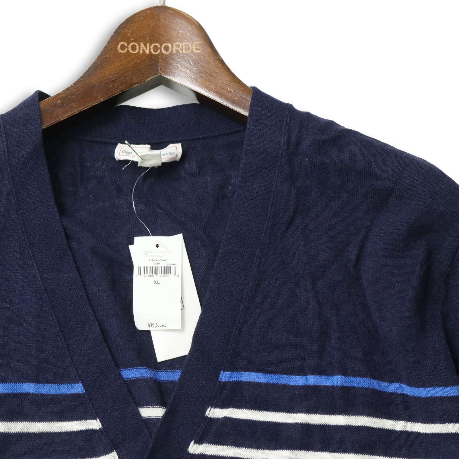 新品 未使用】 GAP ギャップ 春夏 麻☆ リネン ボーダー ニット 
