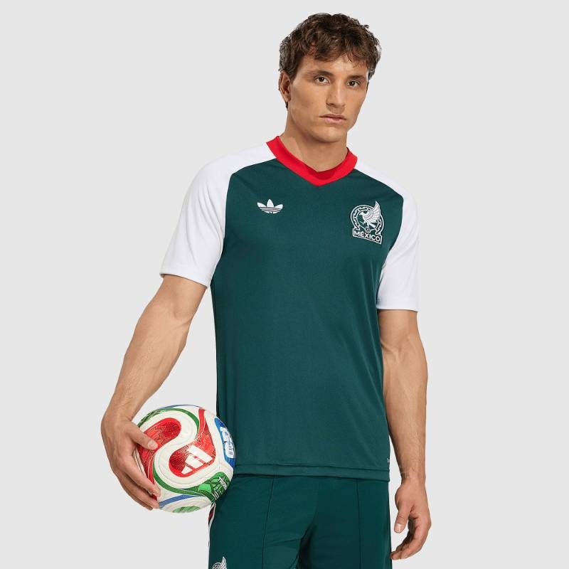 【送料無料・匿名配送】adidas Originals アディダス オリジナルス メキシコ代表 2026 公式 プレマッチ シャツ 白 緑 新品 正規品