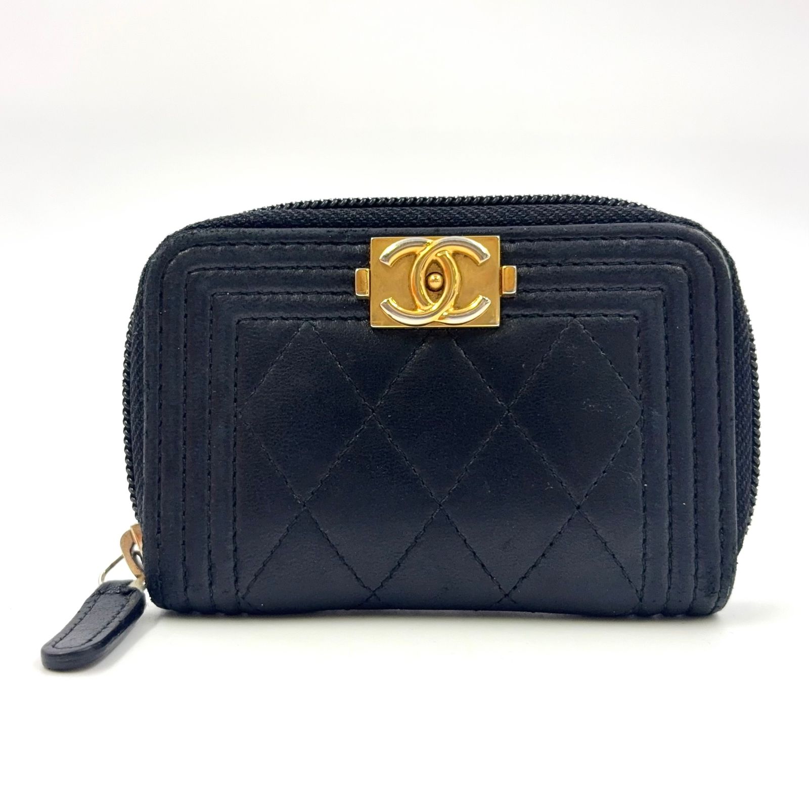 定期店舗販売 CHANEL ボーイシャネル キャビアスキン コインケース 