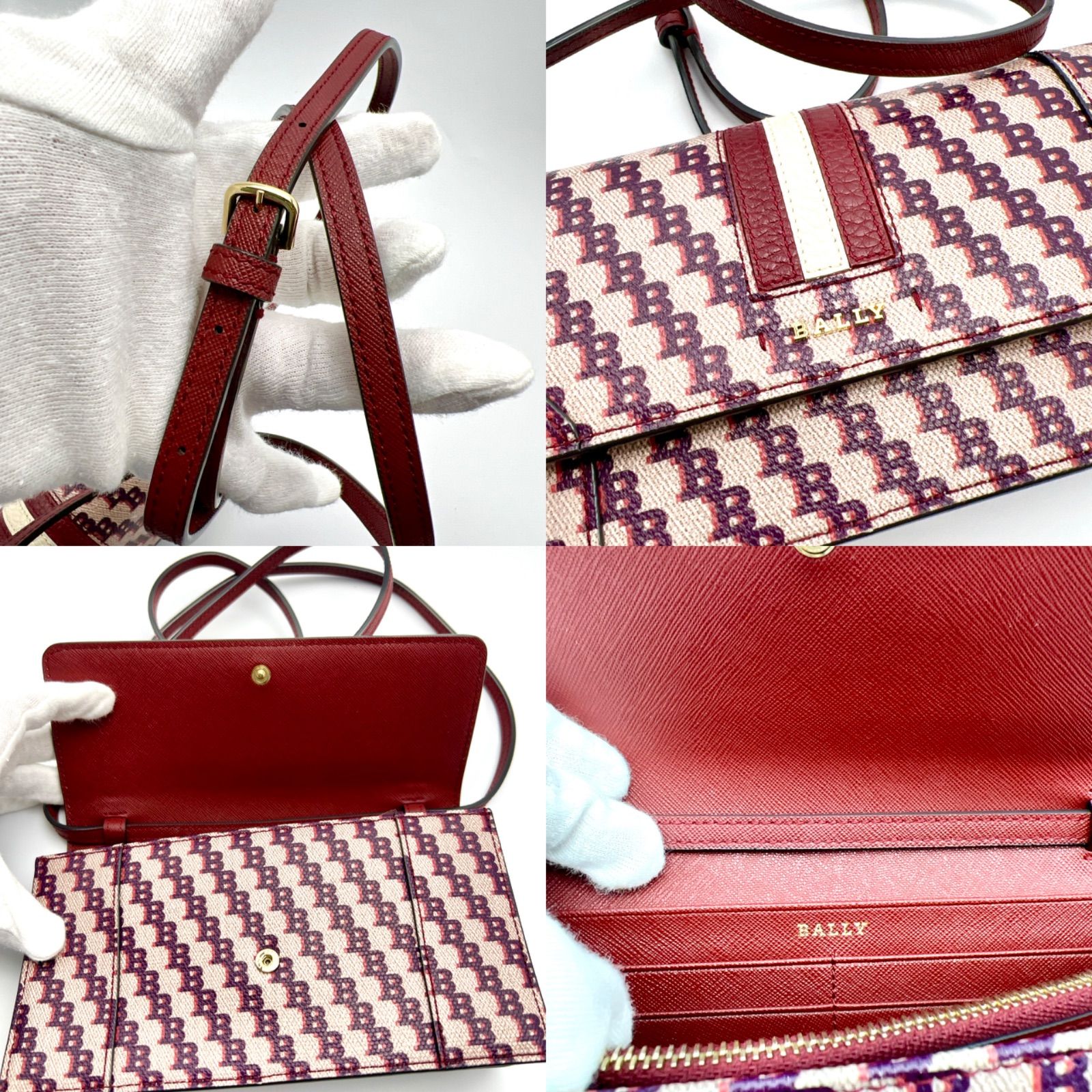 ☆《新品同様》BALLY バリー SUPRA クロスボディ ショルダーウォレット 