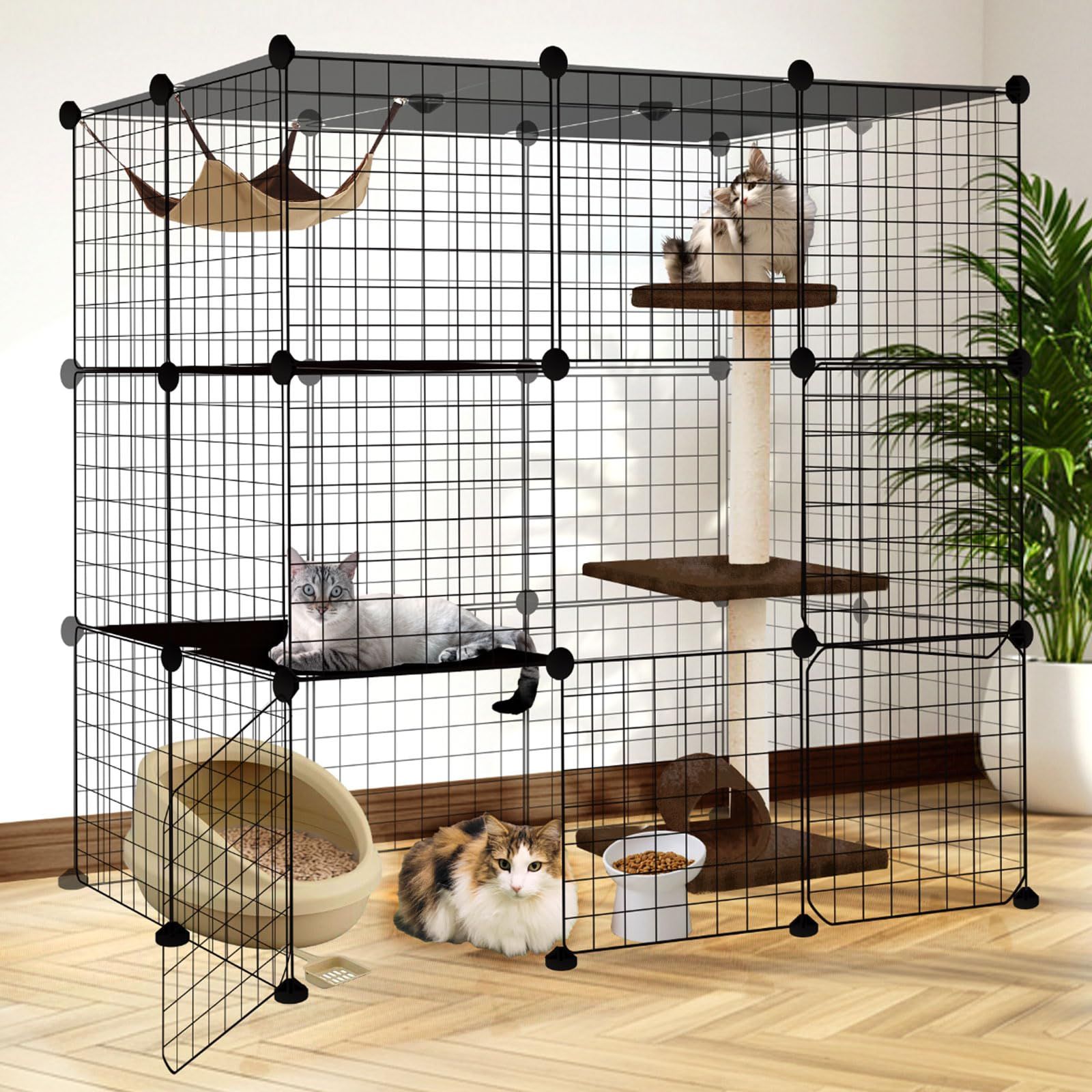 キャットケージ 【大型】猫ケージ ペット 犬 猫 鳥 ウサギ フェレット 