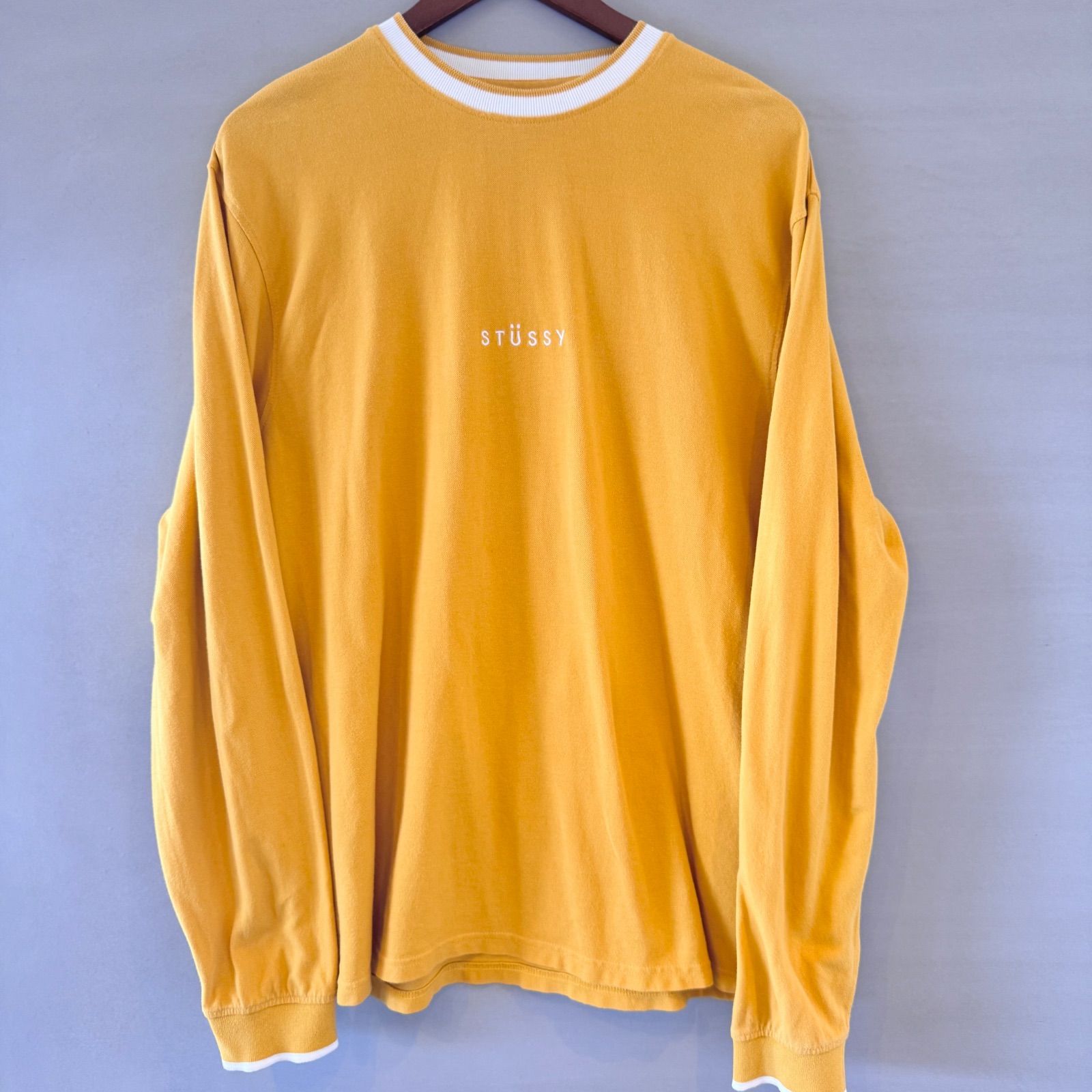 STUSSY ステューシー ロングスリーブシャツ ロンT ロゴTee 鹿の子 