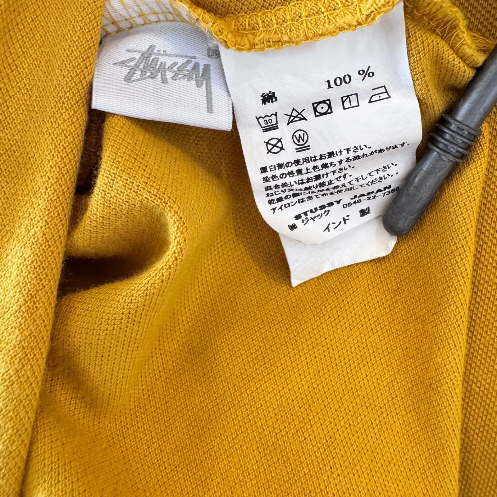 STUSSY ステューシー ロングスリーブシャツ ロンT ロゴTee 鹿の子 