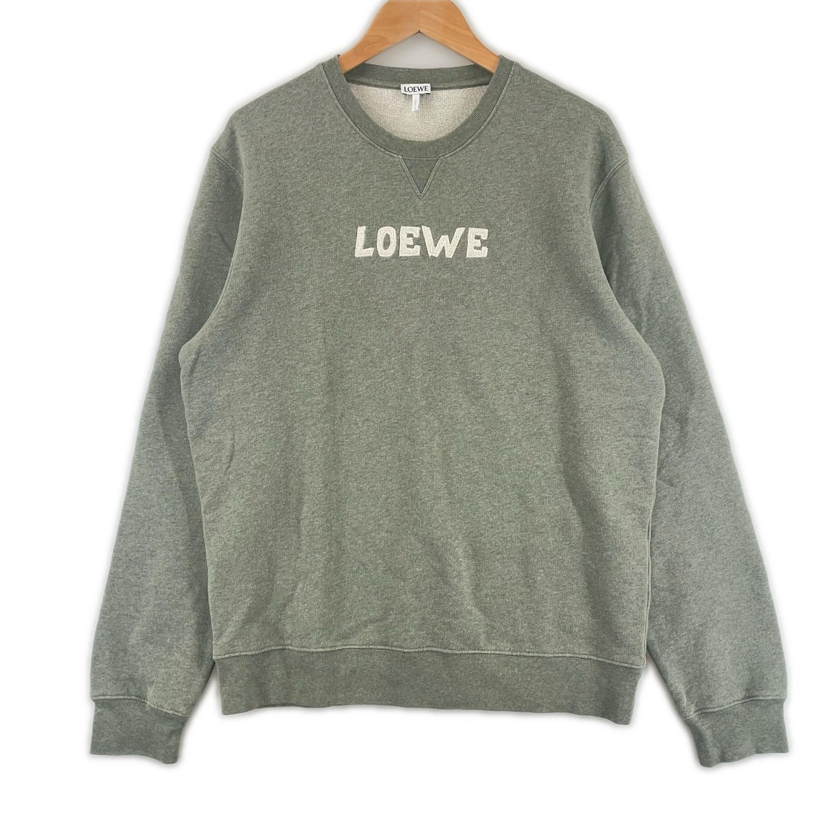 LOEWE/M/カーキ /クルーネックスウェット - メルカリ