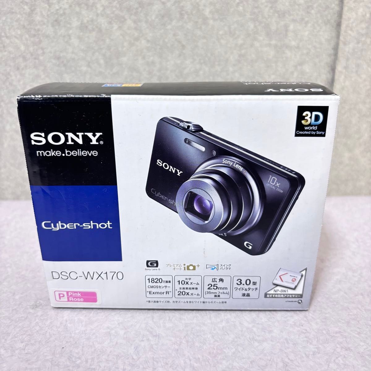 □ SONY Cyber-shot DSC-WX170 コンパクトデジタルカメラ ピンク 箱 