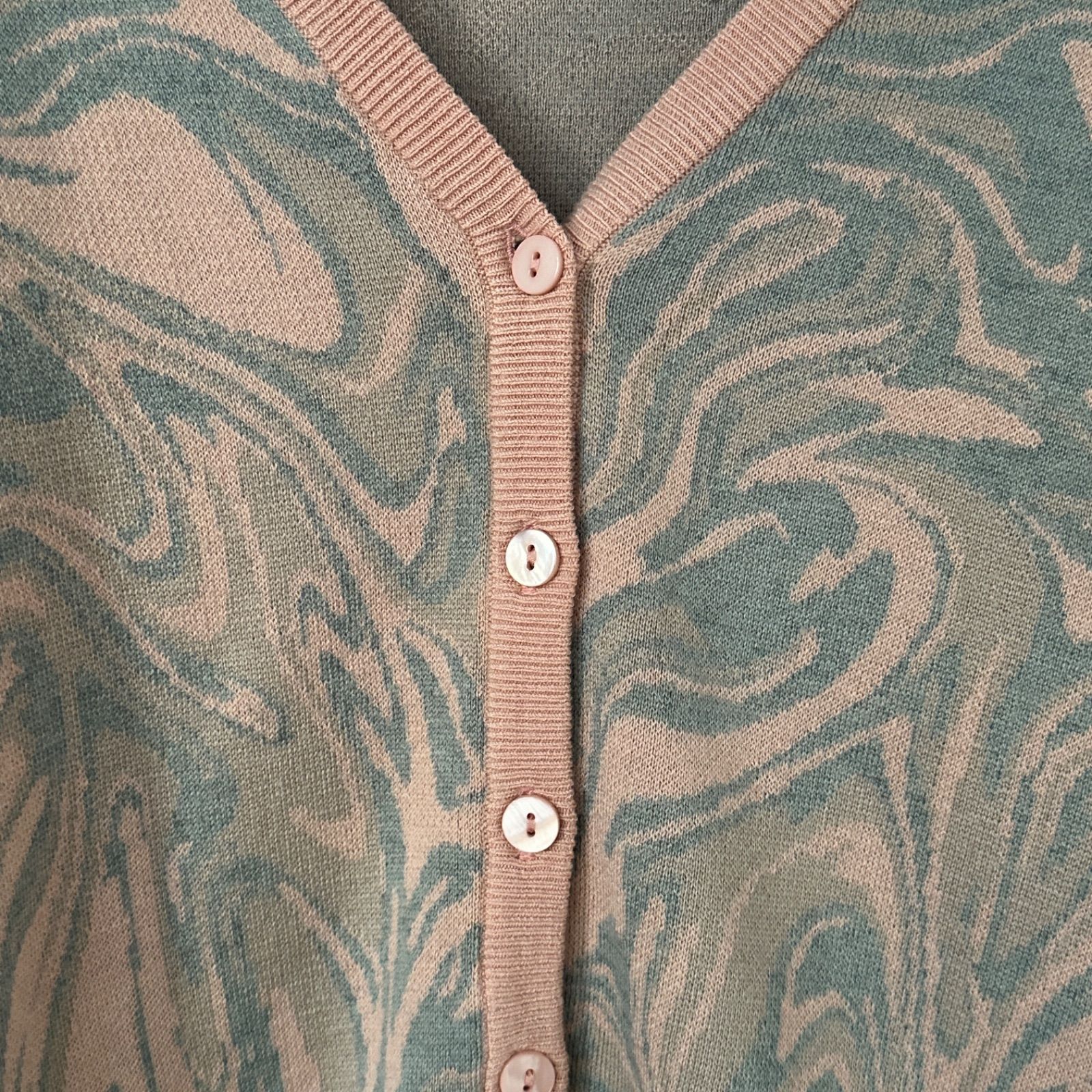 カーディガン Ameri VINTAGE - Ameri vintage 2way marble petit knit 美品】AMERI 2WAY MARBLE PETIT KNIT アメリ アメリヴィンテージ