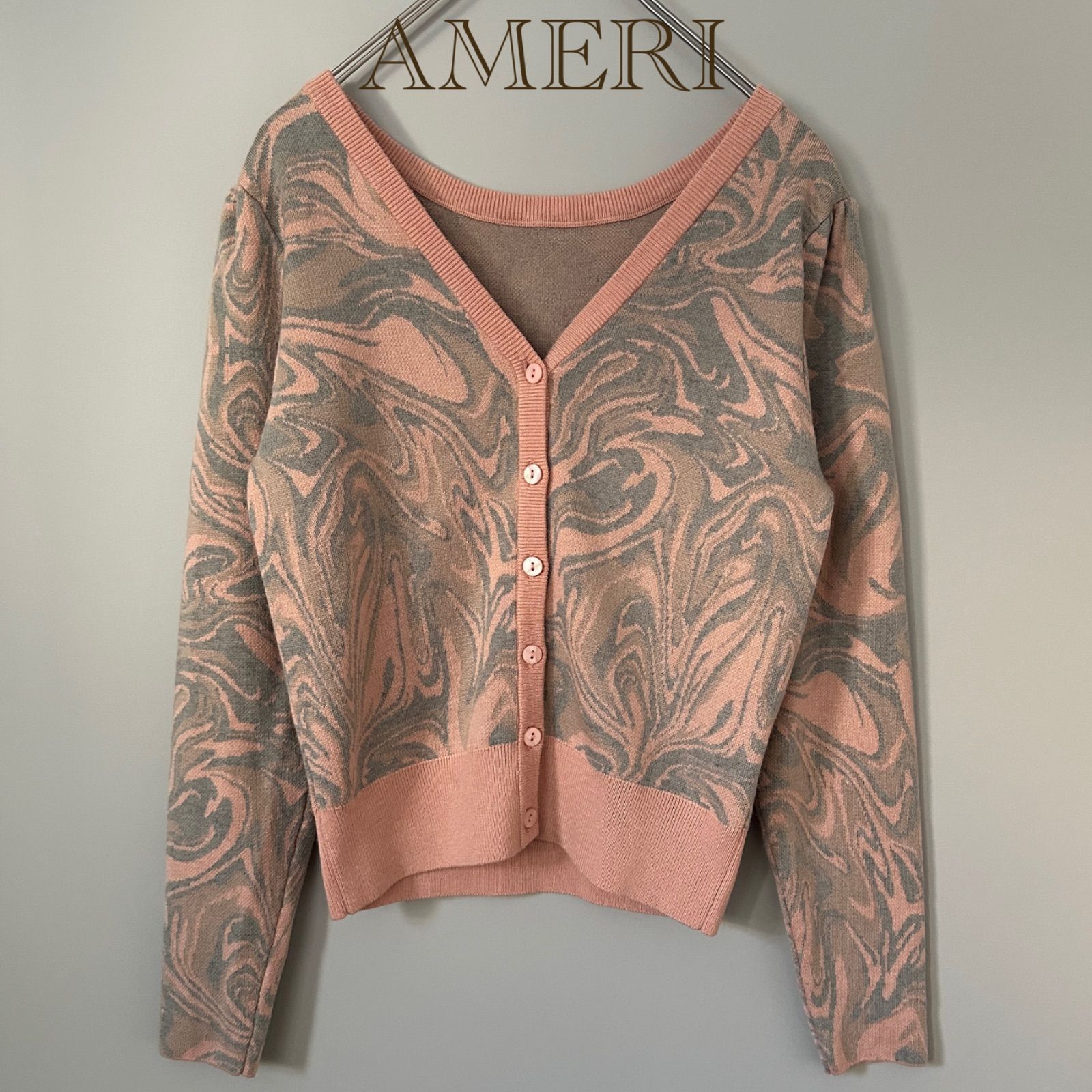 美品】AMERI 2WAY MARBLE PETIT KNIT アメリ アメリヴィンテージ