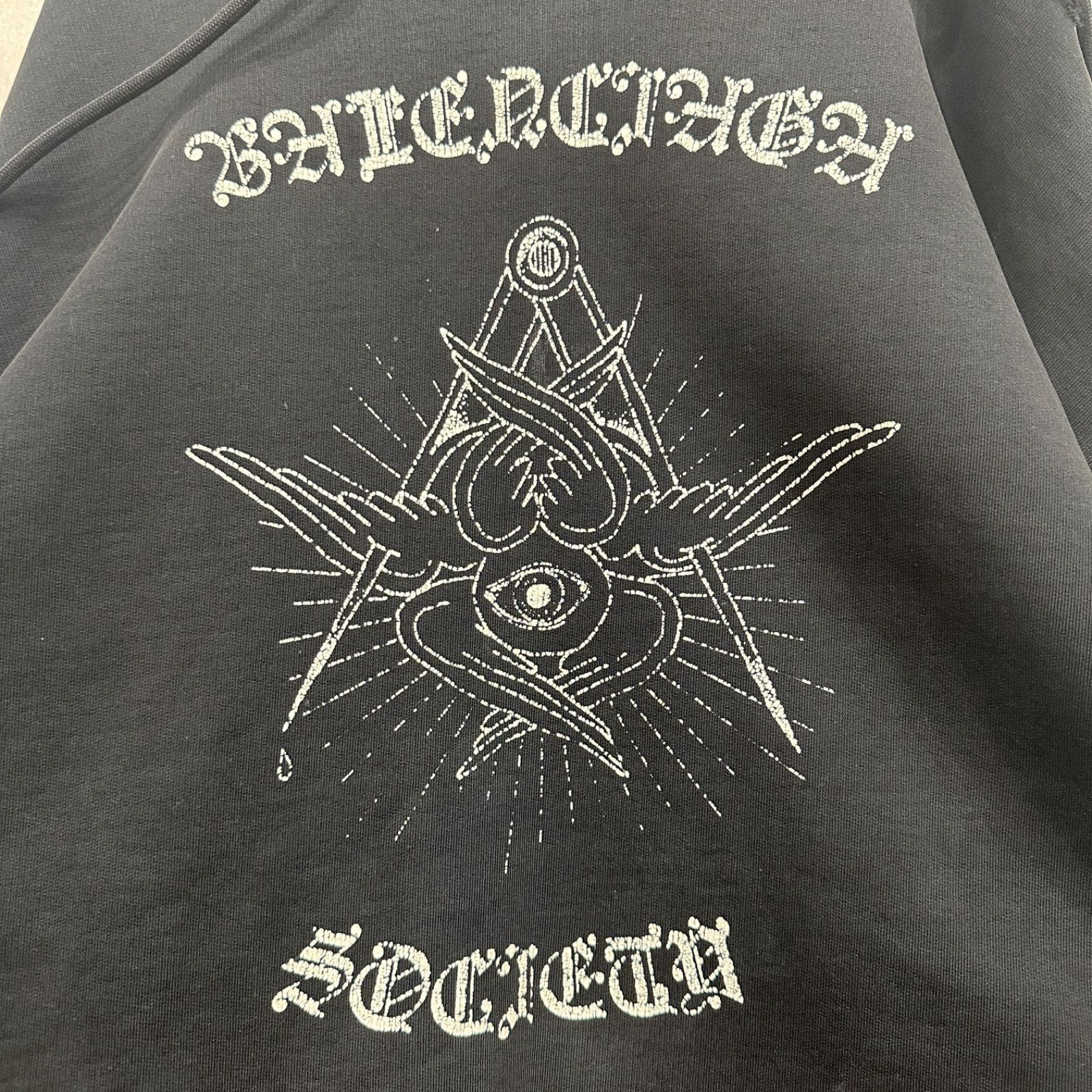 美品】BALENCIAGA バレンシアガ デストロイパーカー M 黒 ブラック 