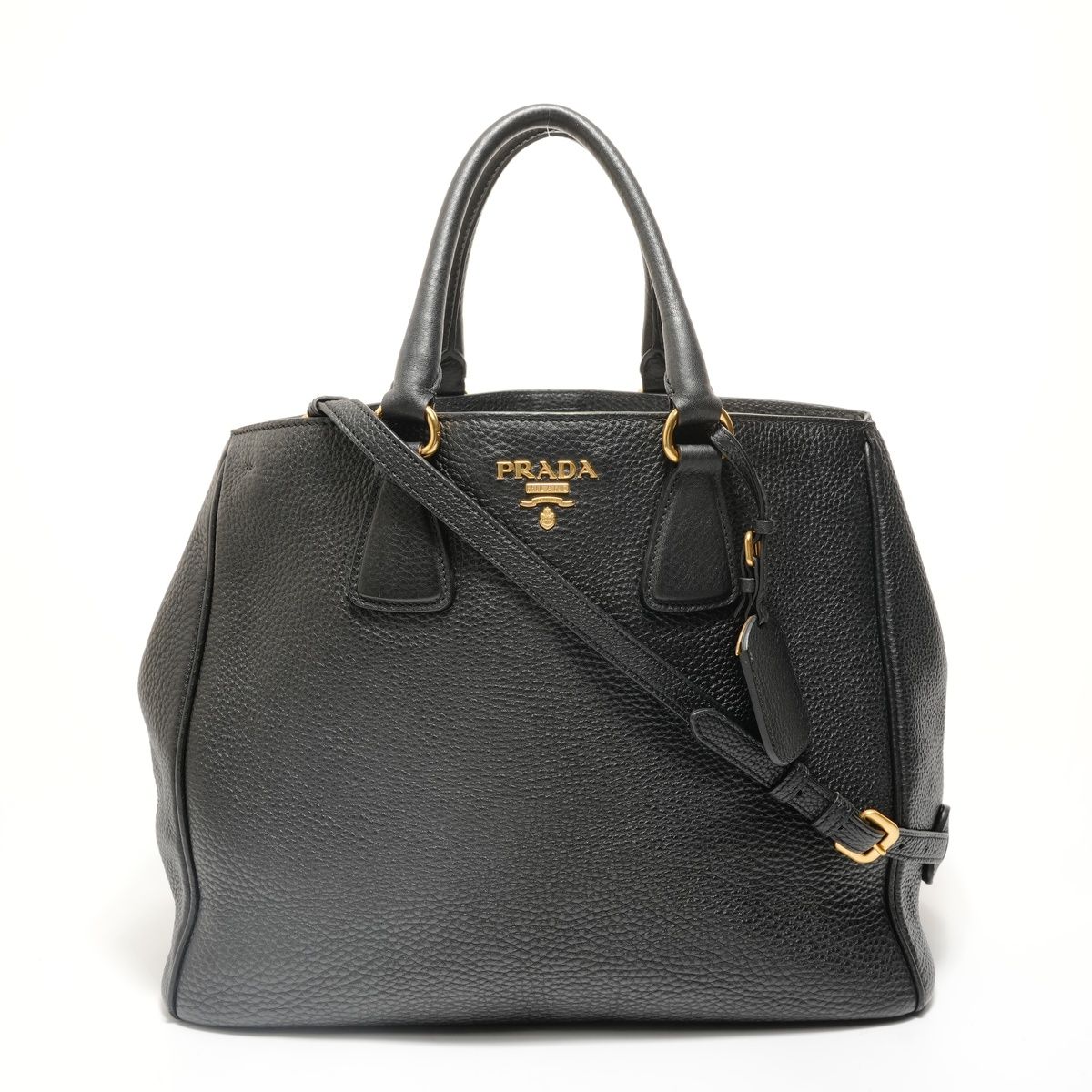 PRADA プラダ トートバッグ ヴィッテロダイノ レザー 2way【中古 