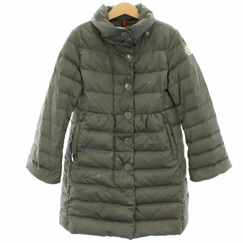 モンクレール MONCLER ダウンコート アウター アニメタグ 128cm カーキ 