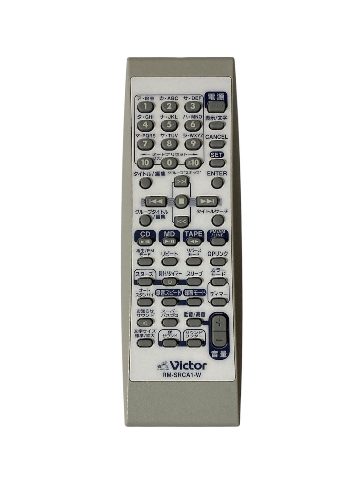 Victor RM-SRCA1-W リモコン 保証付】ビクター Victor オーディオ 純正リモコン 「RM-SRCA1-W