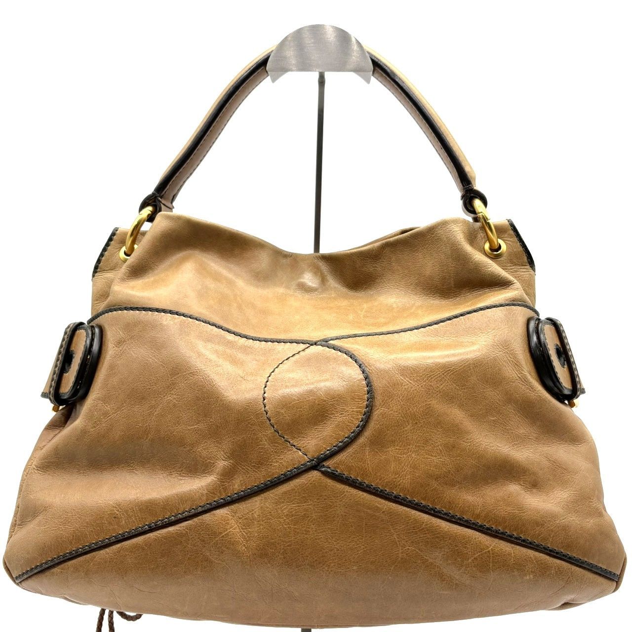ロイドメッシュ LOYD MAISH ワンショルダーバッグ レザー ブラウン 