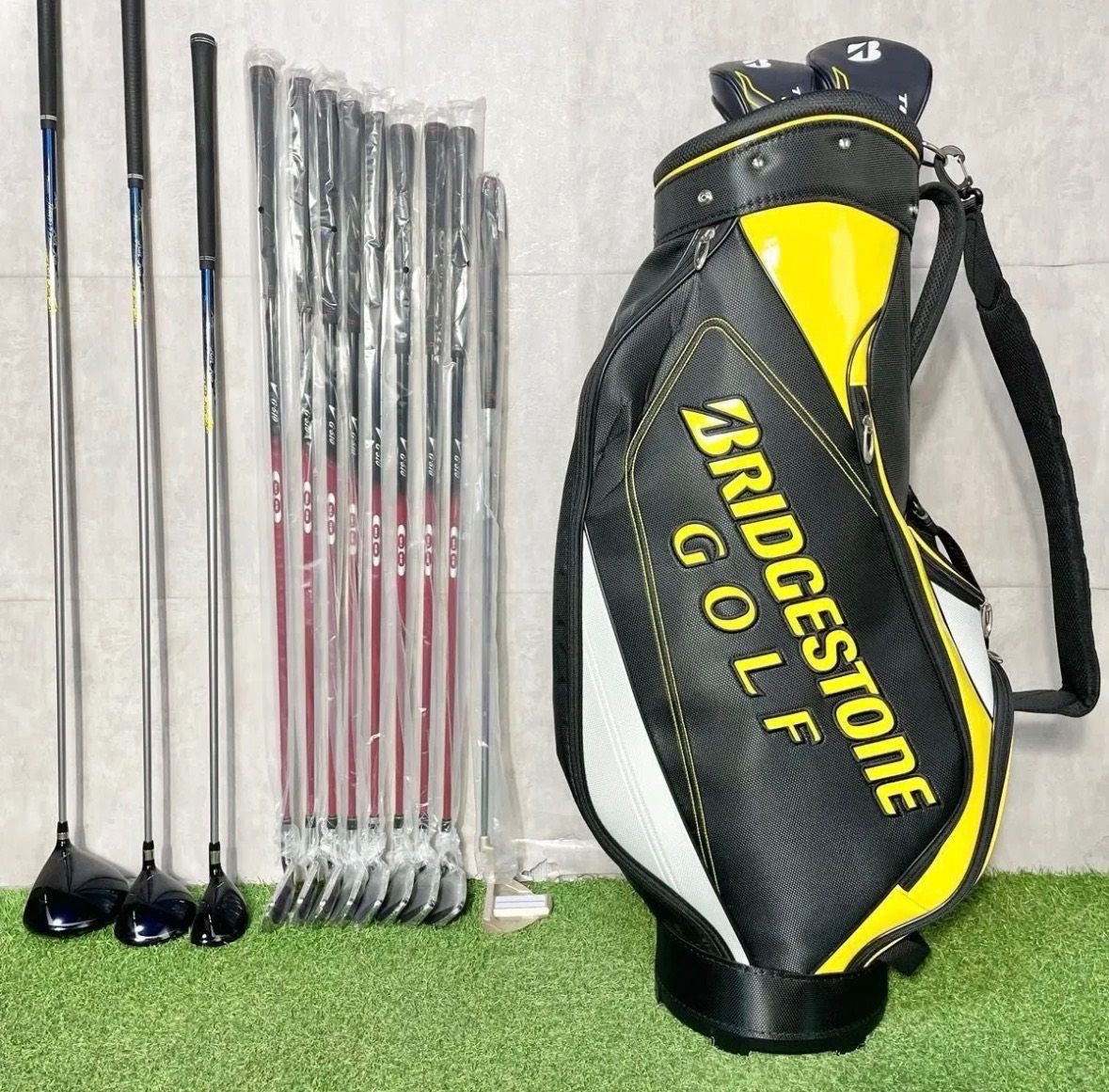 レフティ ゴルフセット BRIDGESTONE すべてそろった高級フルセット ブリヂストン ゴルフセット レフティ用 スポーツ・レジャー クラブ