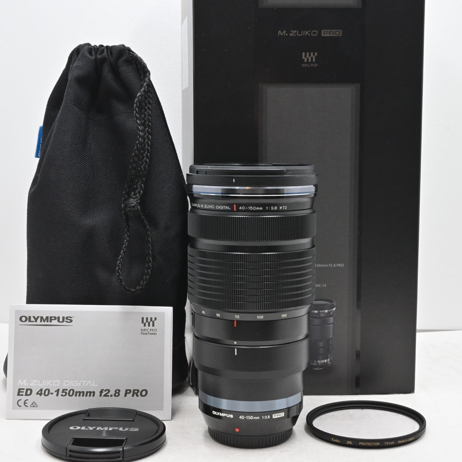 OLYMPUS マイクロフォーサーズレンズ ED 40-150mm F2.8 ブラック 防塵 