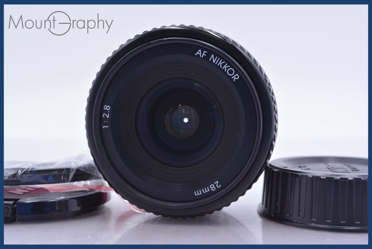 カメラ 【動作保証】 ニコン Nikon AF NIKKOR 28mm F2.8 前後キャップ
