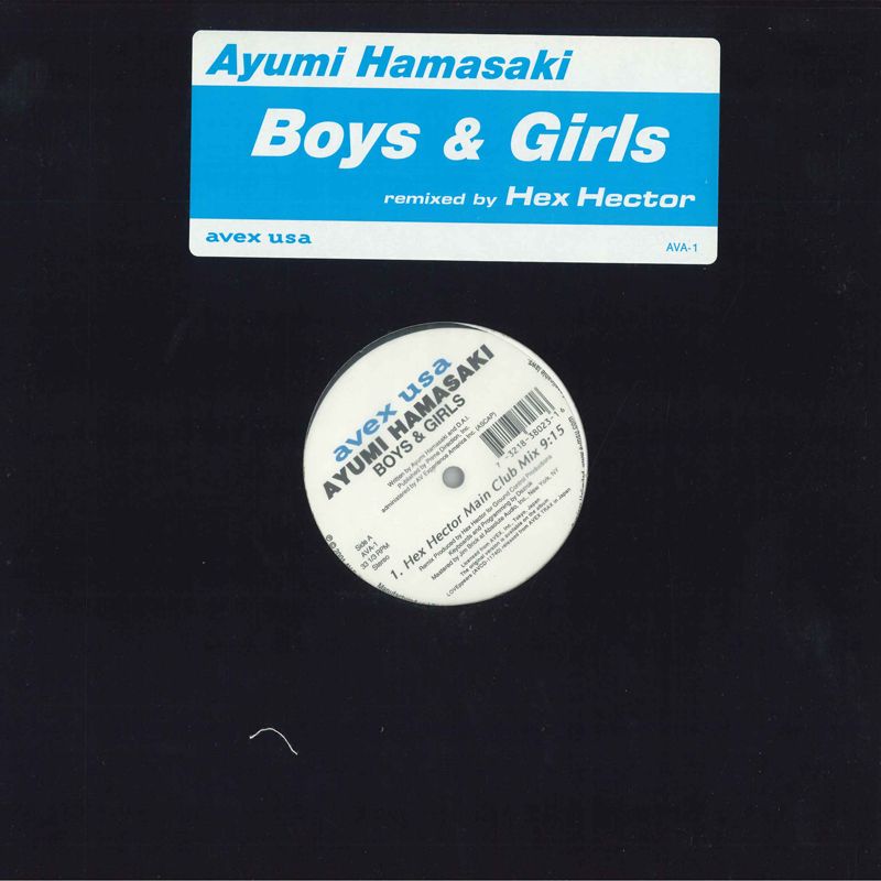 12” Ayumi Hamasaki Boys & Girls (Hex Hector Remixes) AVA1 AVEX USA
