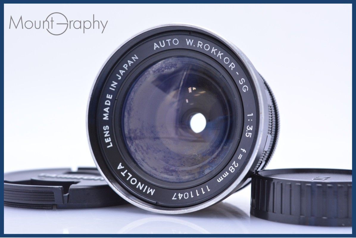 【動作保証】 ミノルタ MINOLTA AUTO W.ROKKOR-SG 28mm F3.5 前後キャップ付 同梱無料 #am5264 動作保証】 ミノルタ MINOLTA AUTO W.ROKKOR-SG 28mm F3.5 前後