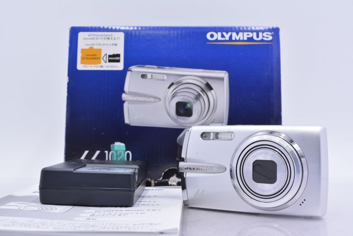 美品・動作保証】 オリンパス OLYMPUS μ 1020 7x 元箱、バッテリー 