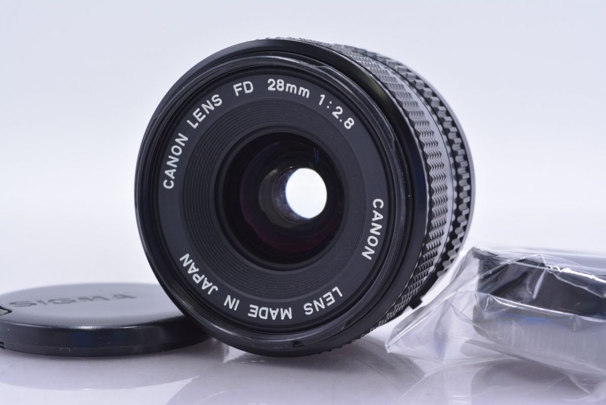 【動作保証】 キヤノン Canon NEW FD 28mm F2.8 前後キャップ&amp;レンズフィルター付 同梱無料 #am4410 動作保証】 キヤノン Canon NEW FD 28mm F2.8 前後キャップ&レンズ